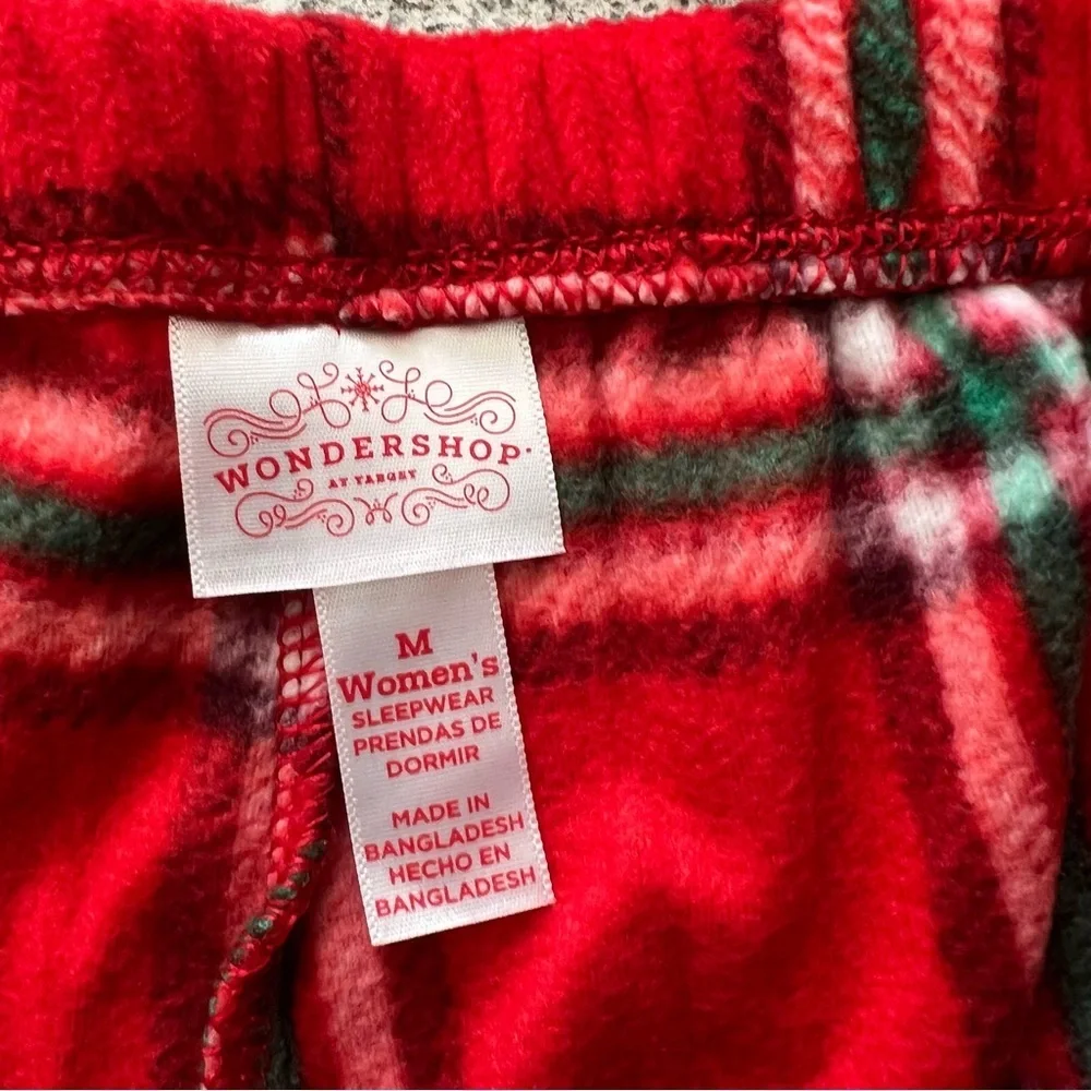Wondershop Women's Red Plaid Lounge Pajama Pants- Size M